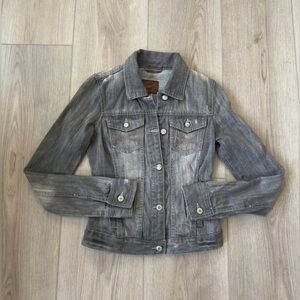 Vintage Aeropostale Gray Jean Jacket Timeless Style 🩶